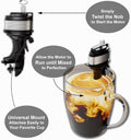 The Motor Mixer by HMC - Novelty Boat Motor Coffee Mixer Wind-Up Outboard Mini Boat Motor Stirrer Toy Beverage Works with Cups, Mugs, & Glasses -