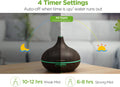 Innogear Aromatherapy Diffuser & 10 Essential Oils Set, 400Ml Diffuser Ultrasonic Diffuser Cool Mist Humidifier with 4 Timers 7 Colors Light