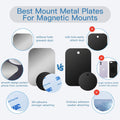 OWLKELA Mount Metal Plate for Phone Magnet Car Mount Holder Cradle with Adhesive, Universal Replacement Sticker Compatible with Magnetic Mounts -