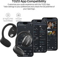 TOZO Openego True Wireless Open Ear Headphone, 5.3 Bluetooth Sport Earbuds with Earhooks for 80H Playback with Digital Display, 32 EQ Modes Dual
