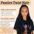 8 Packs Passion Twist Crochet Hair 12 Inch Bohemian Curly Braids Water Wave Hair for Passion Twist Braiding Hair Synthetic Fiber Hair Extensions