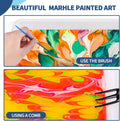 Water Marbling Paint for Kids, Arts and Crafts for Girls Boys, Marbling Paint Art Kit Art Supplies for Kids, Non-Toxic Creative Arts Crafts Kits
