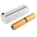 Chicwrap Subway Tile Refillable Plastic Wrap Dispenser - One 9" X 250' Roll of Professional Grade Plastic Wrap - BPA Free and Kosher Certified -