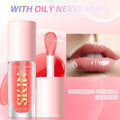 LANGMANNI Moisturizing Lip Oil,No-Sticky Lip Gloss Lip Balm Lip Care,Fruit Flavoured Lip Oil For Dry Lip's Moisturizing Hydrating And Nourishing