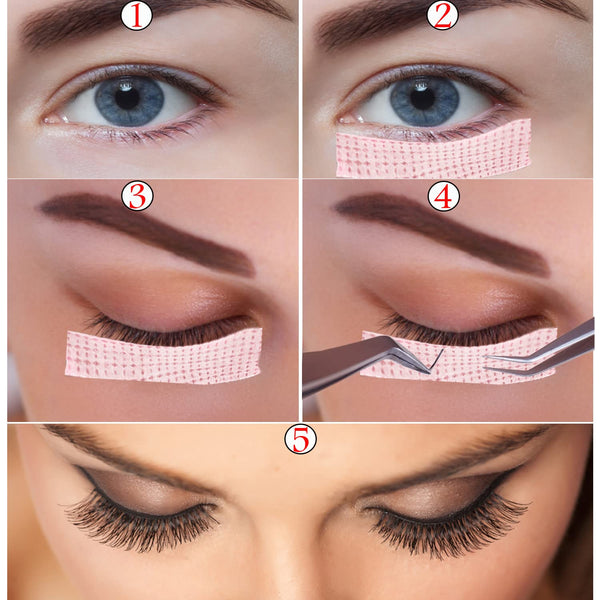 6 Rolls Eyelash Tape,Adhesive Fabric Eyelash Extension Tape,Breathable Micropore Fabric Tape for Eyelash Extension Supplies,9 M/10 Yard Each Roll