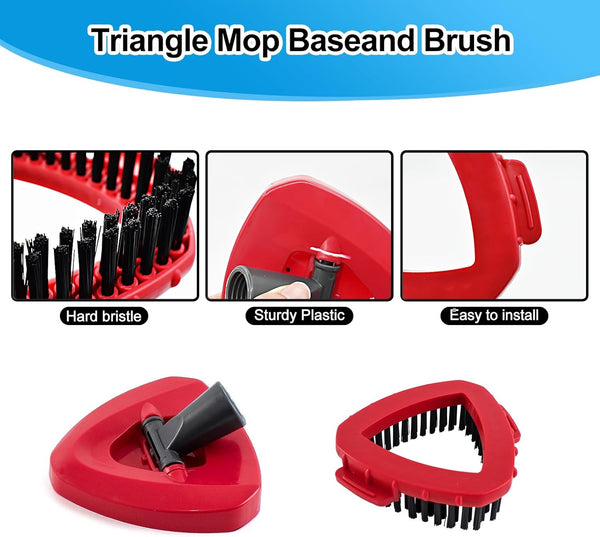Spin Mop Head Replacement,Iron Spin Handle,Brush and Base Compatible with O Cedar Easywring 1 Tank System,Microfiber Mop Refills and 30-58" Handle