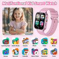Smart Watch for Kids Girl Gift Ages 3-12, 2 Screen Protector, 26 Puzzle Games, HD Camera Video Music Player Touchscreen Pedometer, Educationtal