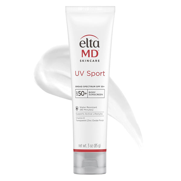 Eltamd UV Sport Sunscreen Lotion, SPF 50 Body Sunscreen, Water and Sweat Resistant, Oil-Free, Zinc Oxide Formula