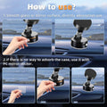 Fachooi Suction Cup Phone Mount Pro - Next-Gen Vacuum Magnetic Phone Holder for Car, 210Â° Adjustable Angle, Non-Slip Dashboard/Windshield Car