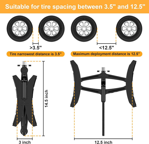 Camper Wheel Chock Stabilizer 2 Sets, Upgraded Side Grain Heavy Duty X-Shaped Stabilizer Wheel Chock RV Travel Trailer Accessories Anti-Move anti
