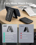 ESR Upgraded for Magsafe Wallet, 5 Card Holder with Adjustable Stand, Secure Grip Finger Loop, Magnetic Wallet for Iphone 16/15/14/13/12, Not for