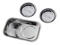 VCT 3Pc Magnetic Tray Holder Stainless Steel for Socket Screw Nuts Bolts Metal Parts