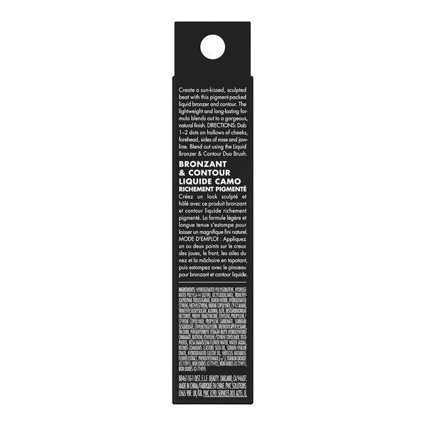 E.L.F. Camo Liquid Bronzer & Contour, Silky Highly Pigmented Formula, Creates a Long-Lasting Bronzed Glow & Natural Look, Vegan & Cruelty-Free, 3