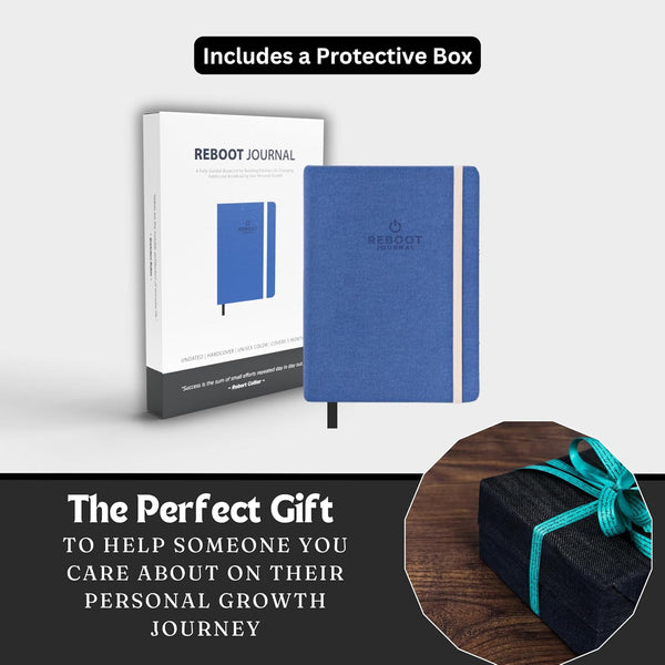 The Reboot Journal - Habit Journal for Building Positive Life Changing Habits - Guided Daily Self Improvement Blueprint with Habit Tracker -