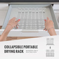 IDEATECH Reusable Bag Rack with Cup Drying Mat,Plastic Bag Dryer Rack Dish Drying,Collapsible Kitchen Counter Storage Organizer Sponge