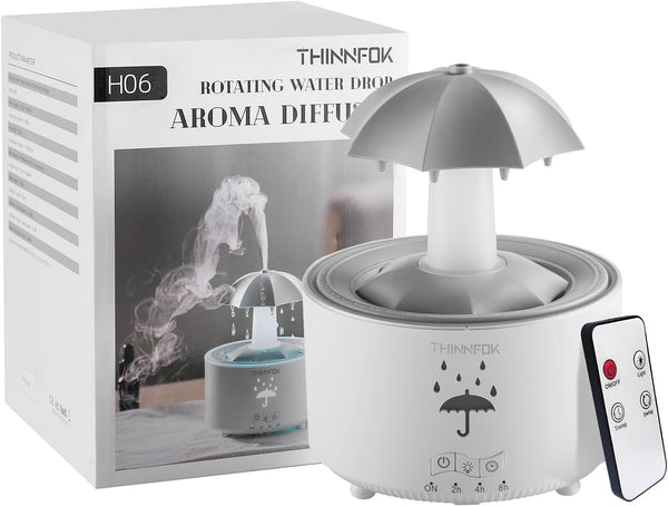 Humidifiers for Bedroom,Aromatherapy Essential Oils Diffuser,Quiet Ultrasonic Clouds and Cool Mist Humidifier, 7 Colors Breathing LED
