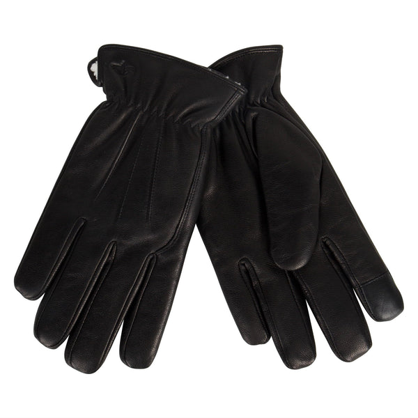 Dockers Men'S Warm Leather Winter Gloves with Smartphone Touchscreen Capability