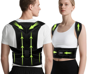 Back Brace Posture Corrector for Women and Men, Full Back Support Straps Straigh