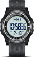 Beeasy Digital Watch Waterproof with Stopwatch Alarm Countdown Dual Time, Ultra-Thin Super Wide-Angle Display Digital Wrist Watches for Men Women