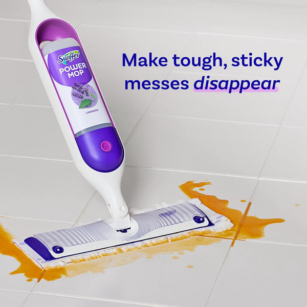 Swiffer Power Mop Refill Solution, Floor Cleaner for Mopping Tile, Vinyl, Laminate, Wood in Home, Bathroom, Kitchen, All Purpose Multi-Surface