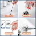 Drain Snake,61 Inch Flexible Grabber Claw Pick up Reacher Tool,Drain Clog Remover - Gutter Cleaning Tools for Home Sink, Bathroom Tub,Drain,