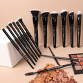 Raffaello Makeup Brushes 15Pcs Makeup Brush Set Premium Synthetic Powder Foundation Contour Blush Concealer Eye Shadow Blending Liner Make up