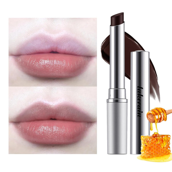 2PCS Honey Lipstick Tinted Lip Balm - Sheer Hydrating Lipstick for All Skin Tones - Moisturizing Lip Color, Nourishing Lip Balm with a Hint of