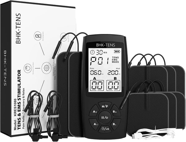TENS Unit Muscle Stimulator for Pain Relief Therapy, 22 Modes EMS TENS Machine, Electronic Muscle Relaxer for Shoulder Pain Relief, Back Pain,