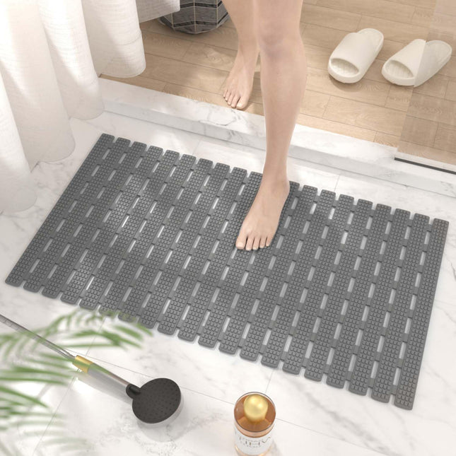 HITSLAM Shower and Bathtub Mat Non Slip, 27X15 Inch Bath Mat for Tub, Quick Drain Bath Tub Mat, Shower Floor Mat with Su