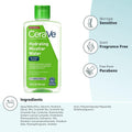 Cerave Micellar Water, New & Improved Formula, Hydrating Facial Cleanser & Eye Makeup Remover, Fragrance Free & Non-Irritating, 10 Fl. Oz