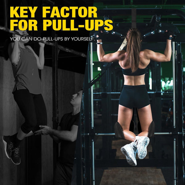 Adjustable Heavy Duty Pull up Assist Equipment with 4 Assistance Bands - Resistance Bands for Pull up Bar Workout - Home Gym Fitness Exercise