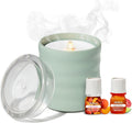 Lifelines Flameless Candle Aromatherapy Essential Oil Diffuser with Clickwick Essential Oil Blend - Cordless & Waterless Diffuser for Home -