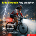 BLITZU Bike Lights, Super Bright Bicycle USB-C Rechargeable Headlight, Taillight & Bike Set, Waterproof Safety Front & Rear Back Light for Night
