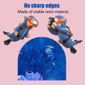2-Pack Tank Decorations, Cute Little Diver, Aquarium Decoration Accessories Ornaments with Float Ball, Playmate for Tank Suitable for All Kinds of