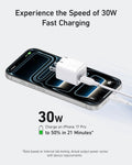 Anker Nano USB C Charger Block, 30W PIQ 3.0 Foldable Iphone Charger Fast Charging for Iphone 16/15 Series, Galaxy, Ipad, Compatible with Magsafe