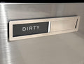 Dishwasher Magnet Clean Dirty Sign, Kubik Letters Premium Stainless Steel Grade 304, Kitchen Organizers and Storage Decor Accessories, Extra