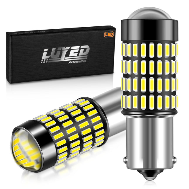 LUYED 1156 1141 LED Bulb 3400 Lumens Extremely Bright 1003 7506 BA15S P21W LED Light Bulbs for Backup Reverse Tail Turn 