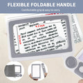 Magnifying Glass with Light, 5X 10X 45X Rechargeable Magnifier with 20 LED Light, 3 Modes Folding Lighted Magnifying Glass Handheld for Seniors