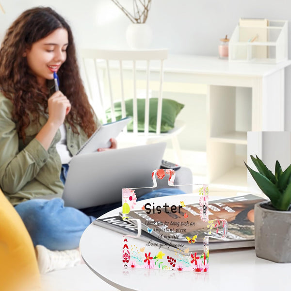 Sister Birthday Gifts, Big Sister Gifts for Girls, Acrylic Puzzle Plaque with Stand, Thoughtful Decoration for Special Moments, Ideal for
