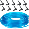 Plastic Maple Tree Taps - 50 Feet Tubing Line with 10 Pieces for Maple & Birch Syrup Supplies