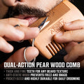 Viking Revolution Beard Care Kit for Men - Kit Includes 100% Boar Beard Brush, Wooden Comb, Beard Balm, Beard Oil, Beard & Mustache Scissors in a