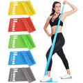 Resistance Bands for Working Out, Physical Therapy Bands, Latex Free Elastic and Exercise Bands Set for Stretching, Suitable for Rehab, Yoga,