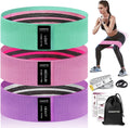 Non-Slip Fabric Resistance Bands for Working Out, Loop Exercise Bands for Booty Leg, Butt, Glute, Stretch Workout Bands for Women & Men, Hip