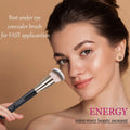 ENERGY under Eye Concealer Brush Small Foundation Brush for Liquid Cream Powder Makeup Blending Concealing Setting Soft Dense Vegan Full Coverage