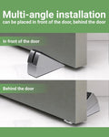 Large Door Stopper - Metal Door Wedge, Tall Door Stopper, Spring Rubber for Extra Strong Grip (Silver, 1 Pack)