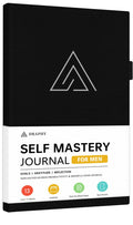 Self-Mastery Journal for Men - Gratitude and Productivity Journal for More Happiness, Positivity, Growth, Mindfulness, Self Care and Reflection -
