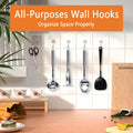 Adhesive Hooks for Hanging 33Lbs Heavy Duty Towel Coat Hooks Waterproof Self Adhesive Wall Hooks for Bathroom Shower Kitchen Door Home Improvement