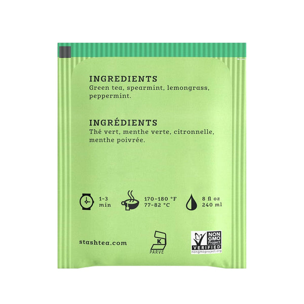 Stash Tea Moroccan Mint Green Tea, Box of 100 Tea Bags (Packaging May Vary)