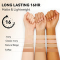 FV Waterproof Foundation, Medium Coverage, Oil-Free & Long Lasting, Lightweight, Matte Foundation for Oily/Normal Skin, Transfer Proof Liquid
