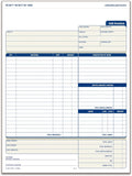Adams Job Invoice Forms, 2-Part Carbonless, for Service and Repair Billing, 100 Individual Sets per Pack (NC2817), White, 8-1/2 X 11Inches